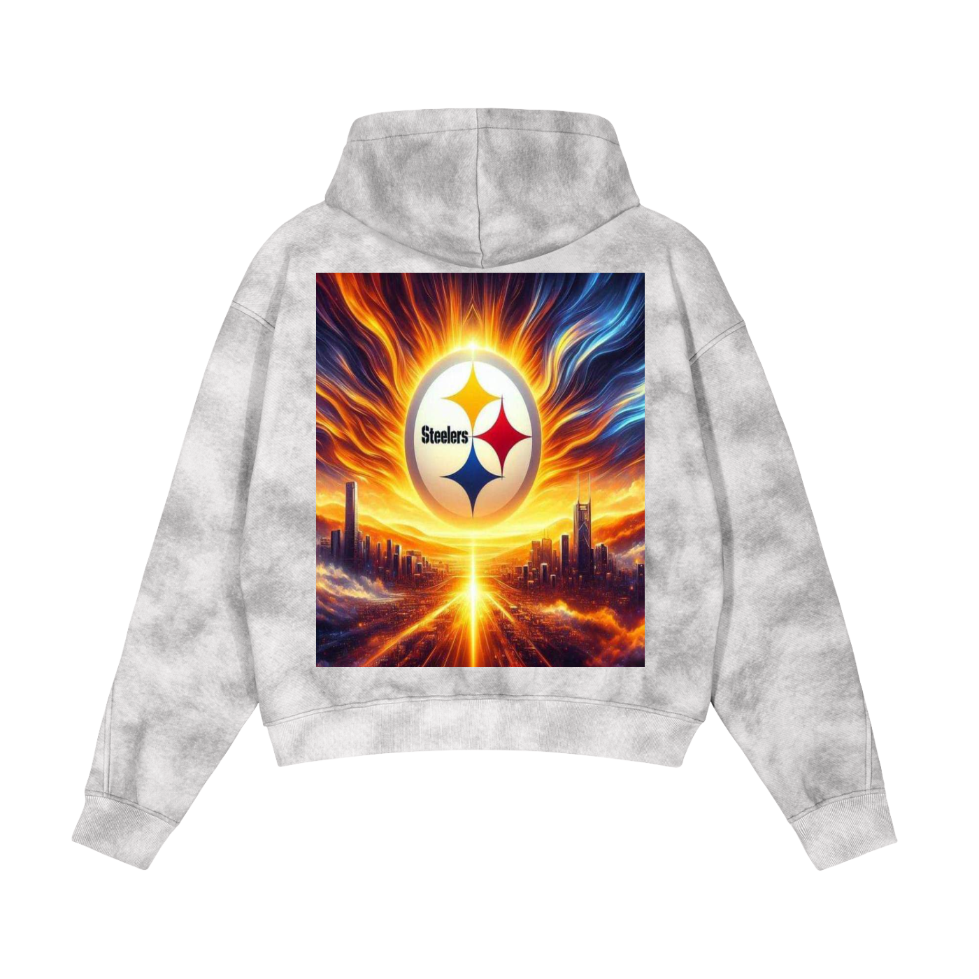 Dirty Washed Zip-Up Fleece Hoodie