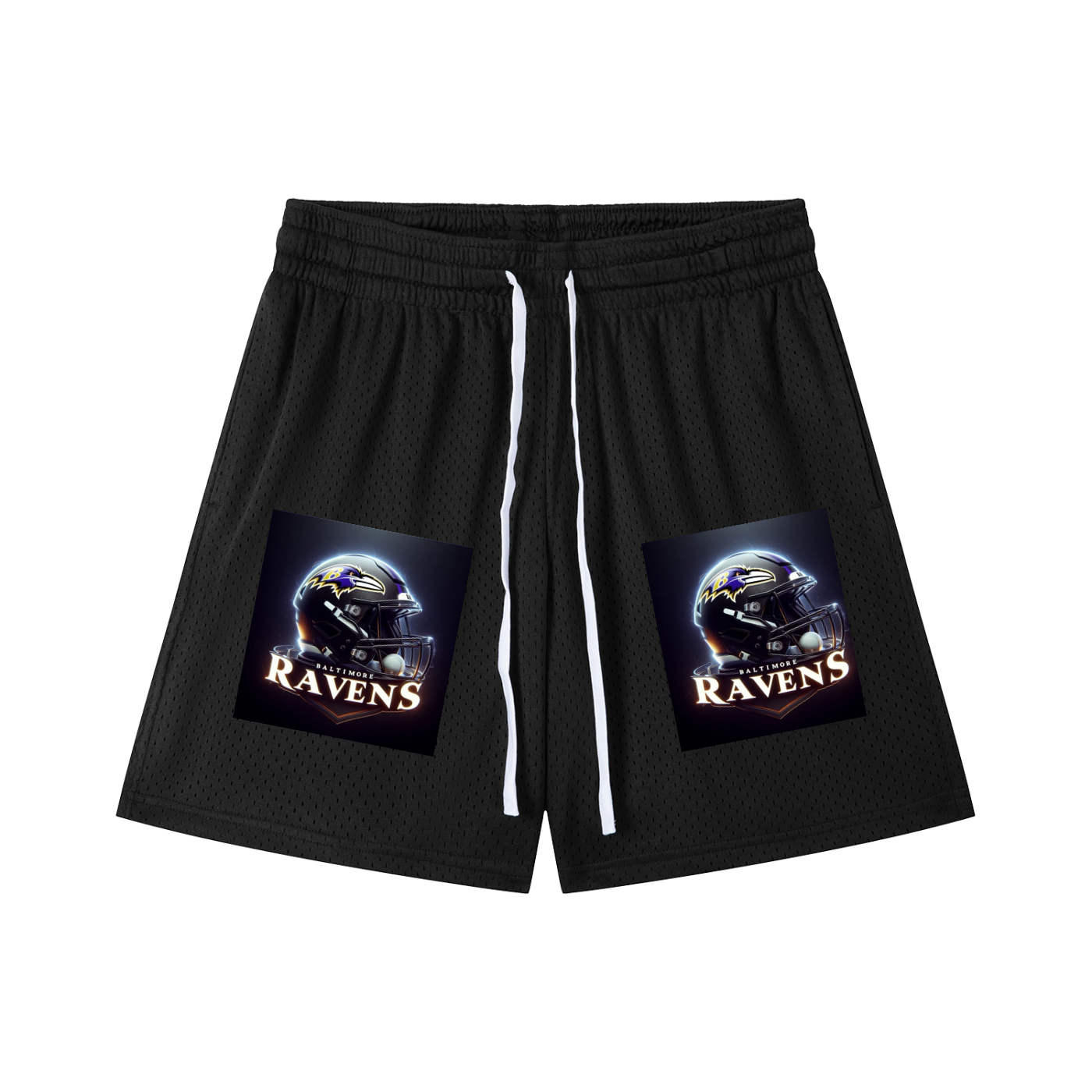 Mesh Drawstring Shorts