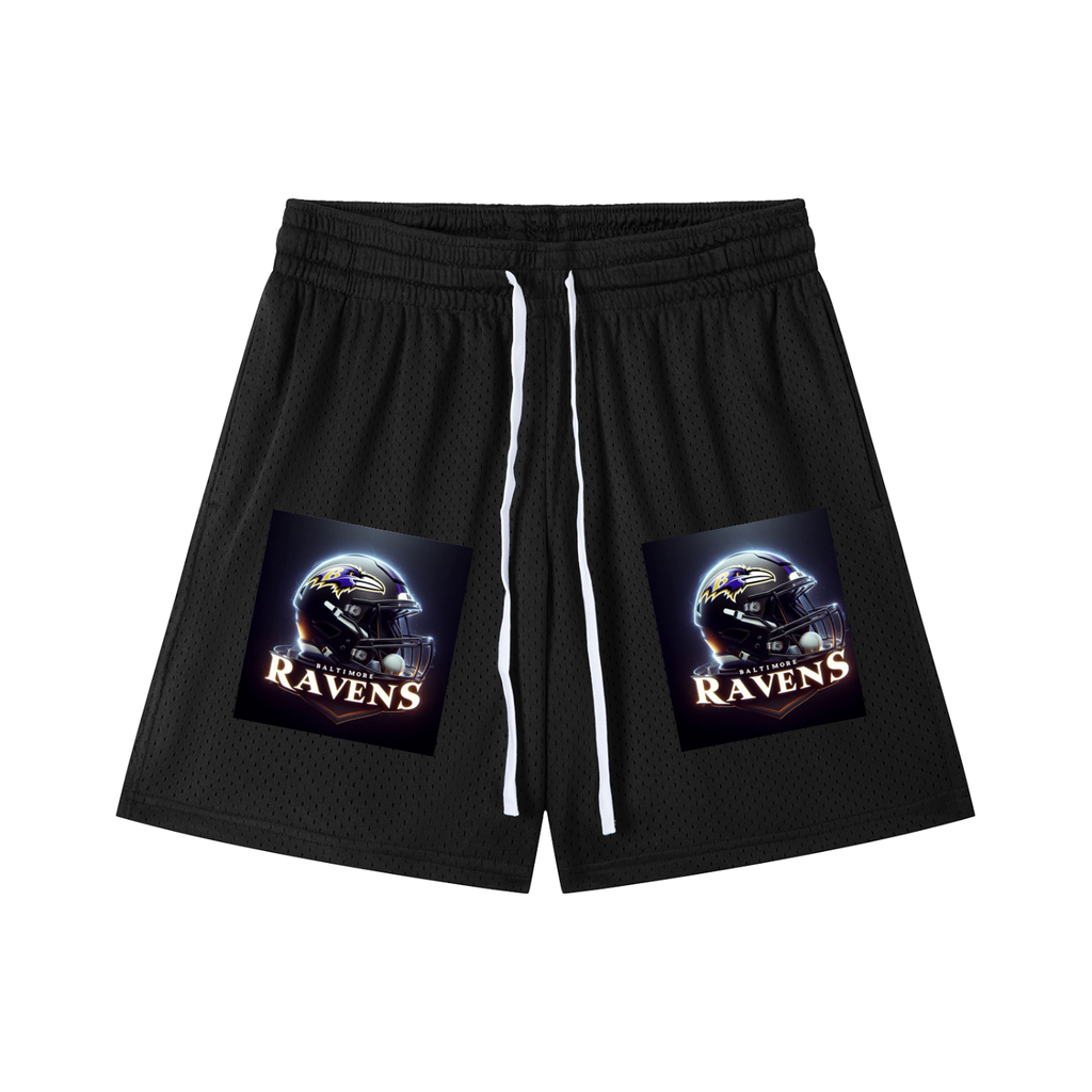 Mesh Drawstring Shorts